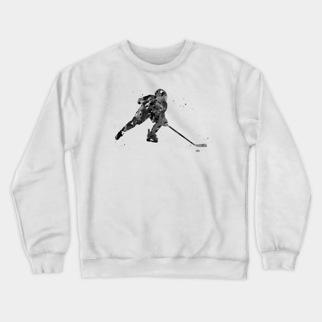 Hockey player Crewneck Sweatshirt by erzebeth